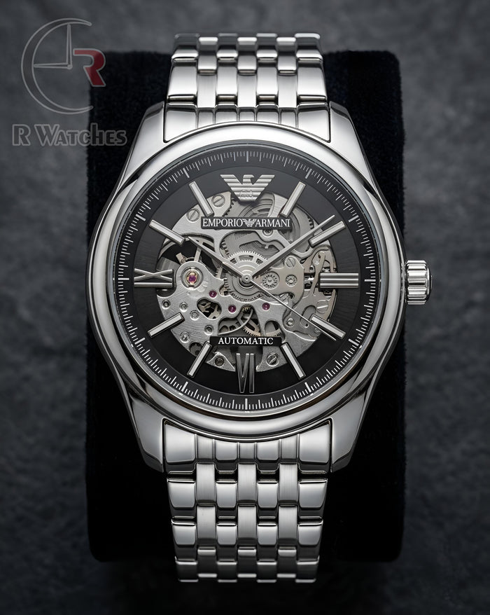 (OS) Armani Automatic Black Silver