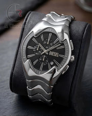 (SS) Diesel Big Chrono Silver Black