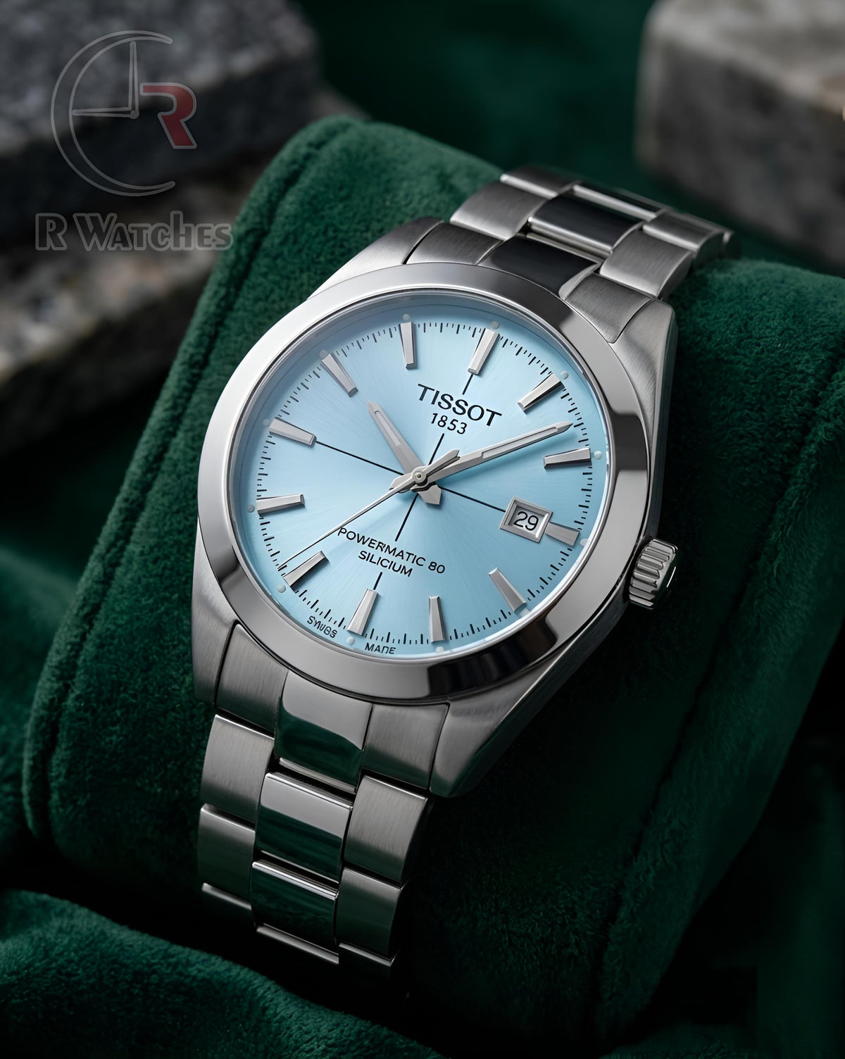 (OS) Tissot Powermatic Silver blue