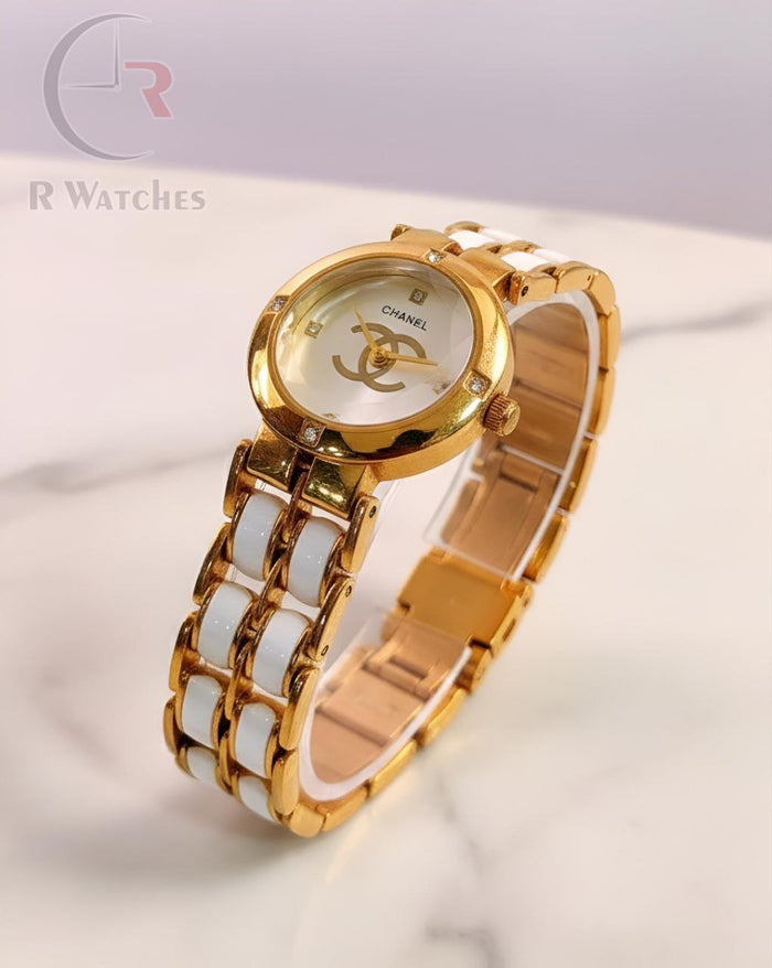 (OS) Chanel Girls dual tone White