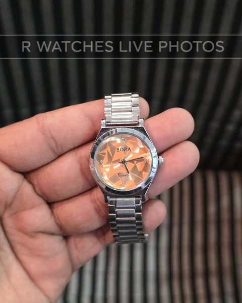 (OS)⭐ Eora Girls Silver Orange Dial