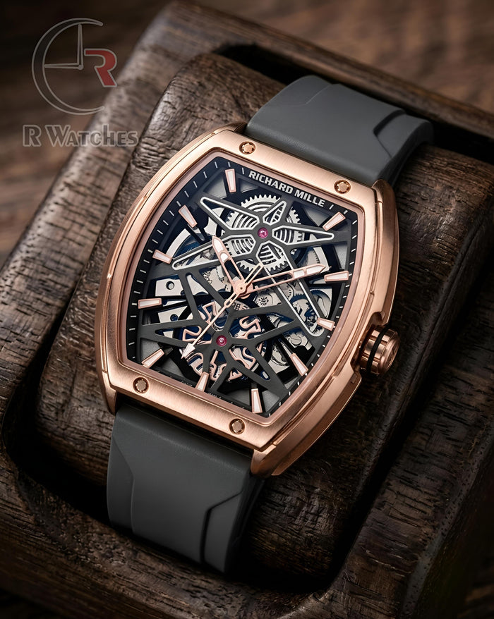 (OS) RM Automatic Silicon Rose Gold Black