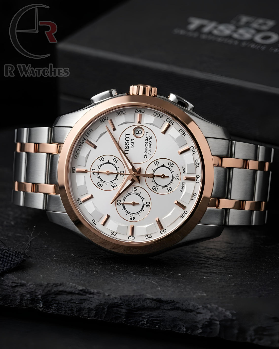(OS26)⭐ Tissot dual tone white