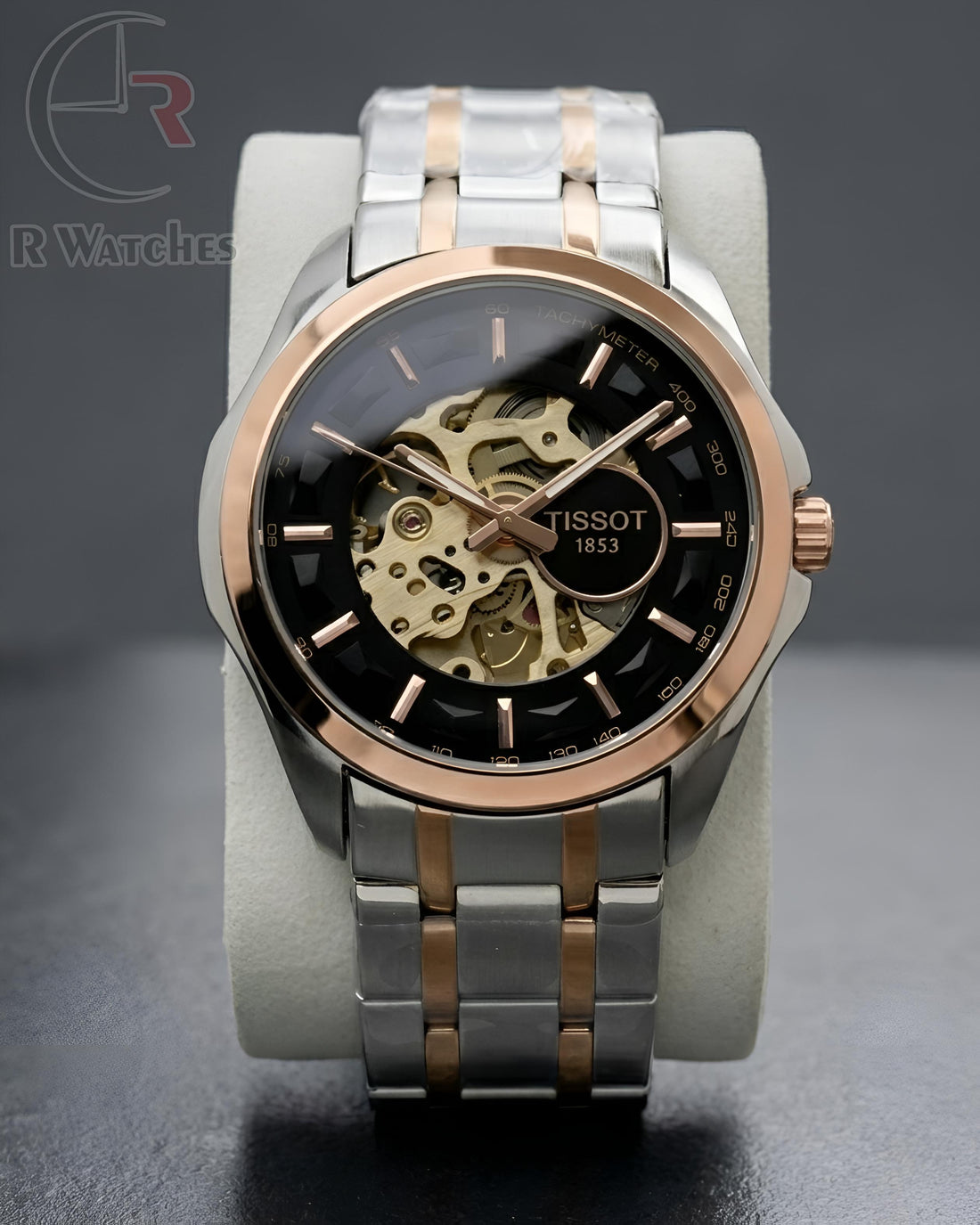 (OS3) Tissot automatic dual tone black