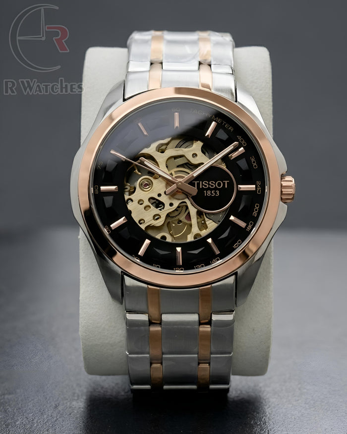 (OS3) Tissot automatic dual tone black