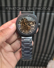 (SS)⭐ Fossil Automatic full Black metal