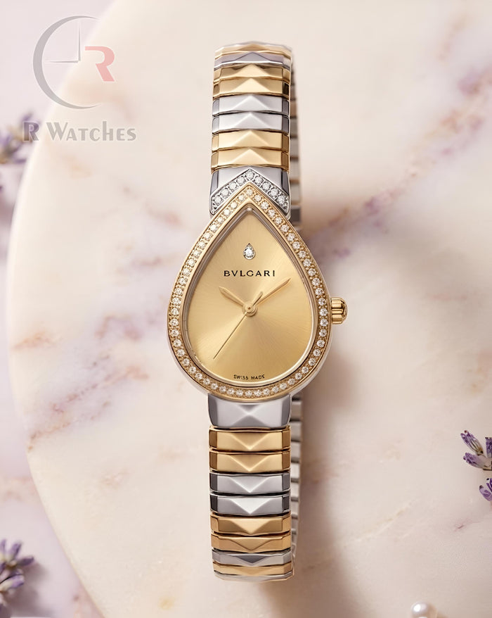 (OS)⭐ Bvlgari Girls Dual Tone Gold Dial