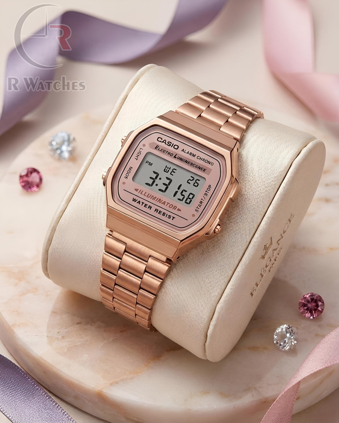 (OS6)⭐ Casio vintage rose gold