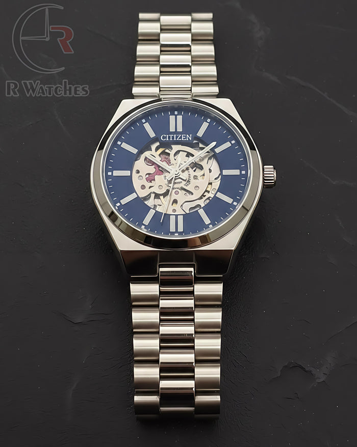 (OS) Citizen automatic silver blue