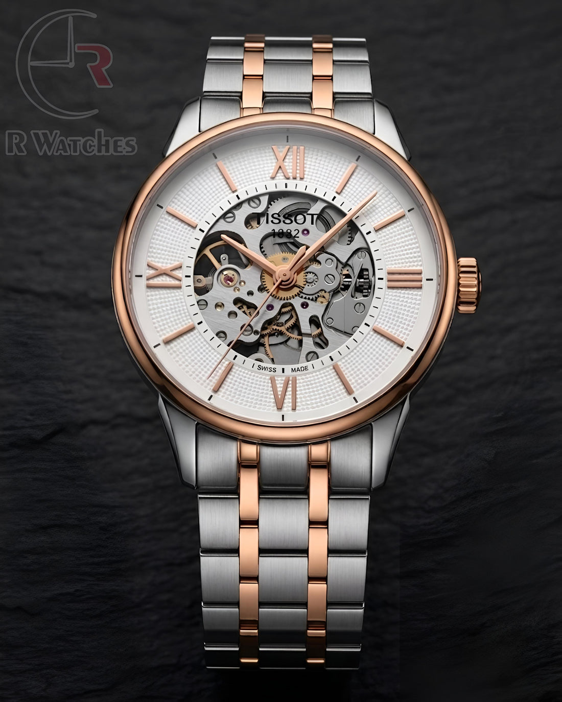 (OS) Tissot automatic dual tone white dial