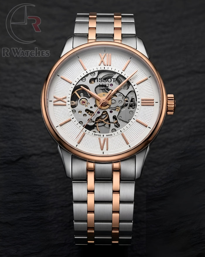 (OS) Tissot automatic dual tone white dial