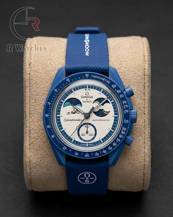 (OS2) Omega Silicon White Blue