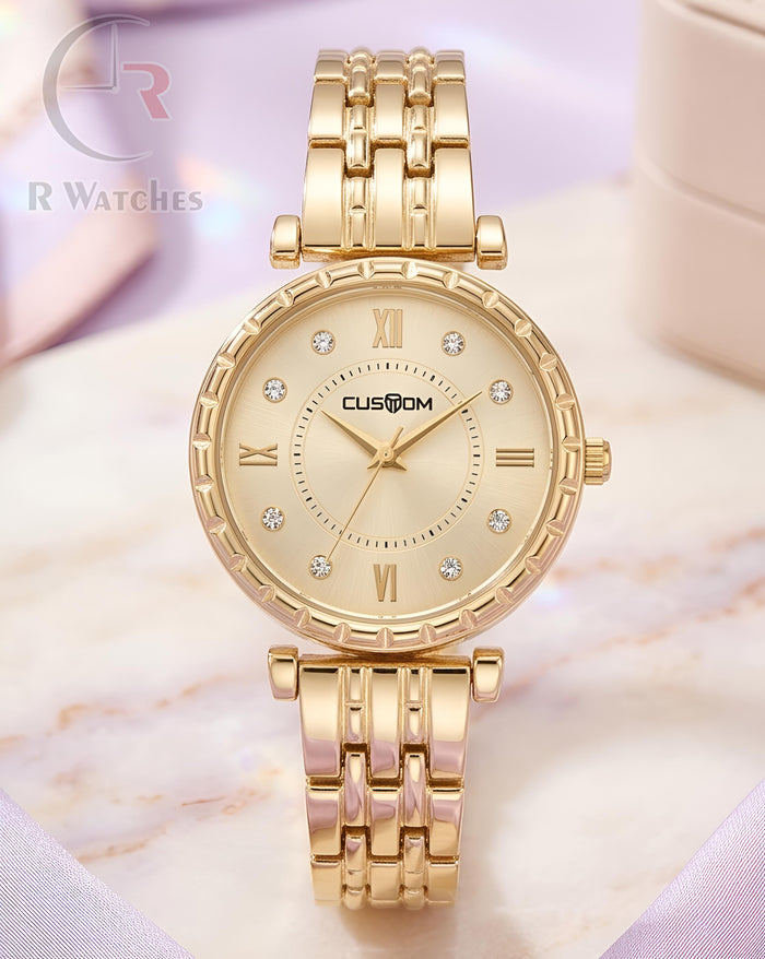 (OS)⭐ Custom Girls Gold White