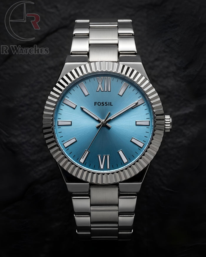 (OS) Fossil Silver Tiffany Blue