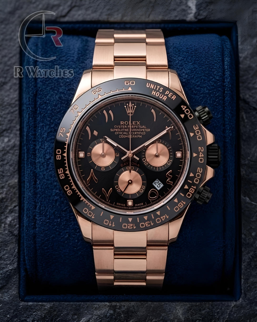 (OS) Rolex Rose Gold Black