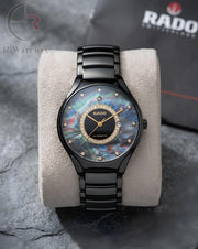 (OS)⭐ Rado Black Metal Rainbow Dial