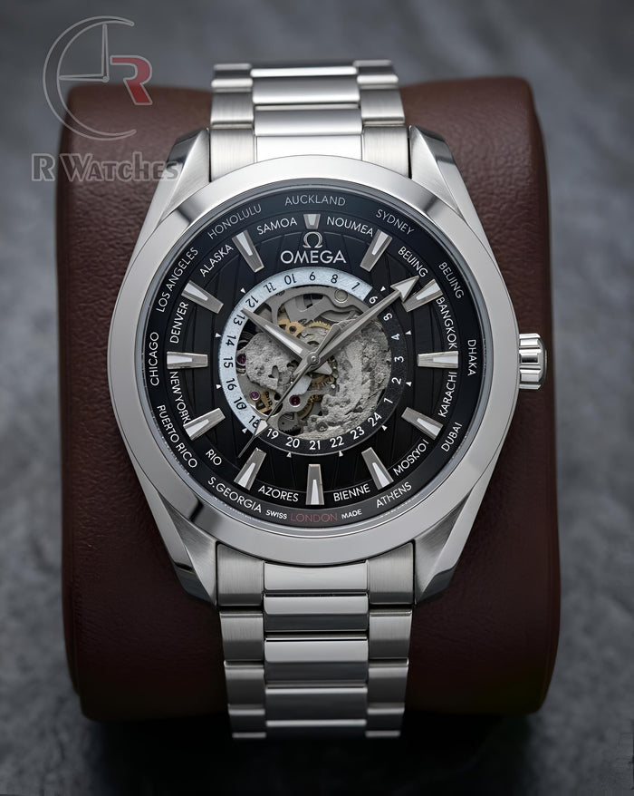 (OS2) Omega Automatic Black Silver