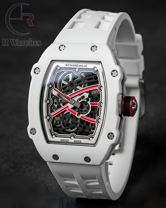 (OS)⭐ RM Silicon Full White Dial