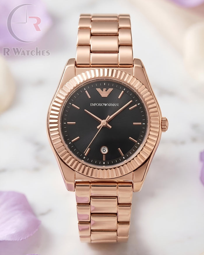 (SS) Armani rose gold black