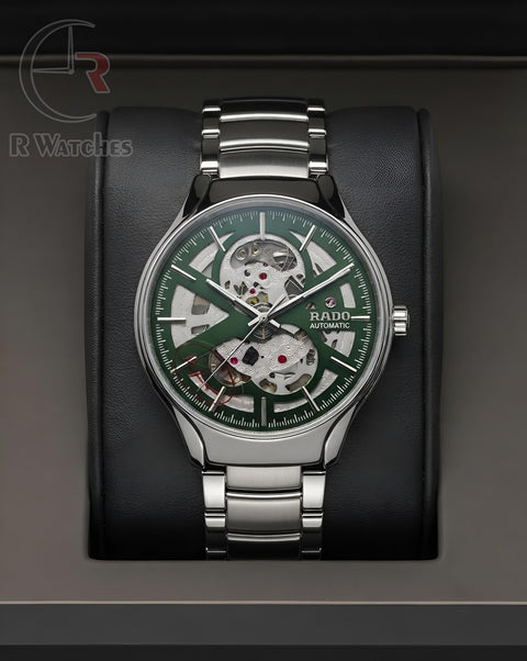 (OS) Rado Automatic Green Silver