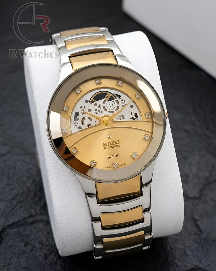 (OS5)⭐ Rado Diamond Machinery Dual Tone Gold Dial