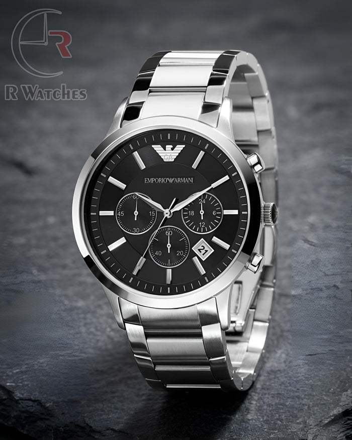 (SS)⭐ Armani metal silver black