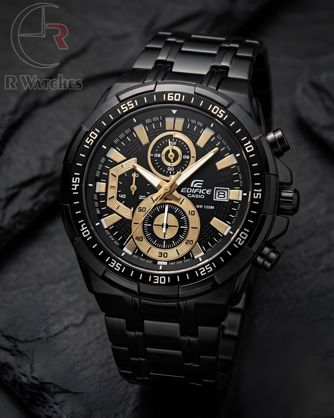 (SS)⭐ Casio Edifice Black gold