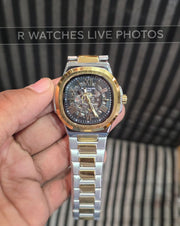 (OS3)⭐ Patek Philippe Automatic Dual Tone Black Roman Dial