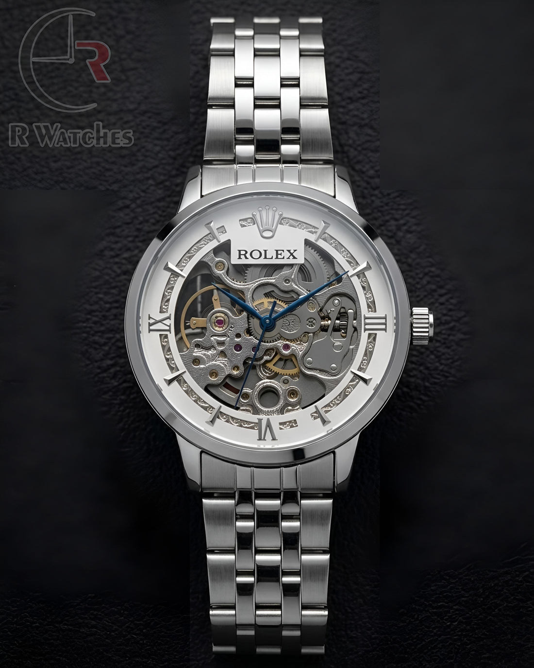 (OS) Rolex Automatic Silver White Dial
