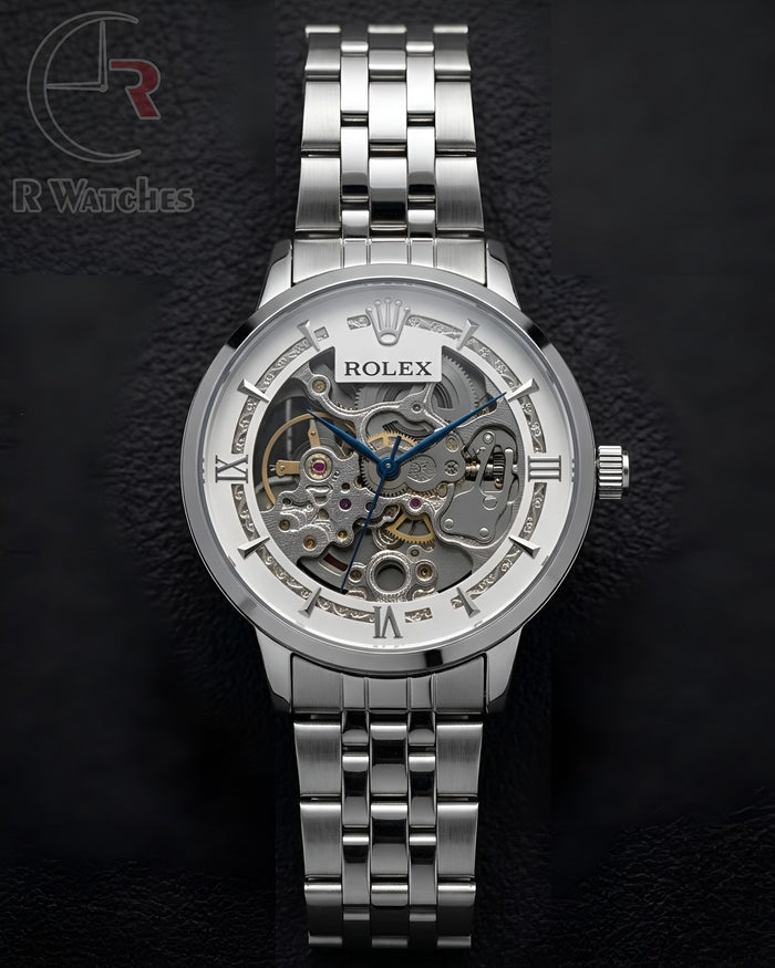 (OS) Rolex Automatic Silver White Dial