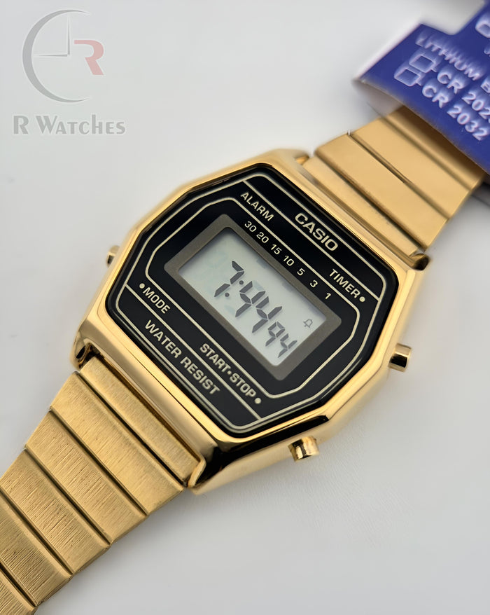 (SS2) Casio new vintage gold Black