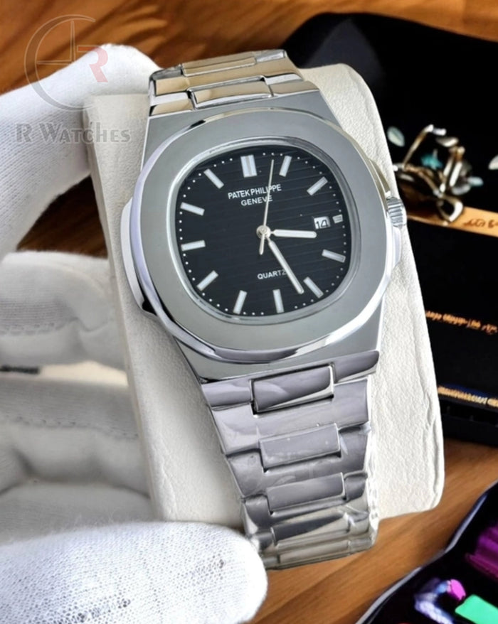 (OS)🎥 Patek Philippe silver black