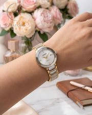 (OS) Rado Girls Diamond Cutt Dual Tone White