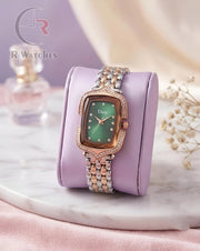 (OS) Dior Girls Diamond Rose Gold Green