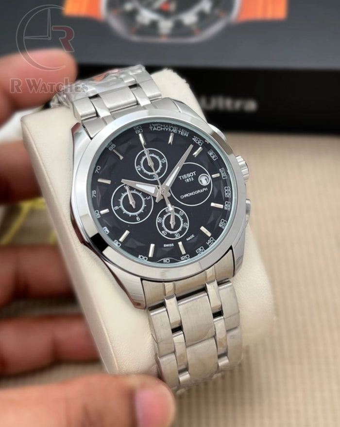 (OS22)⭐ Tissot silver black