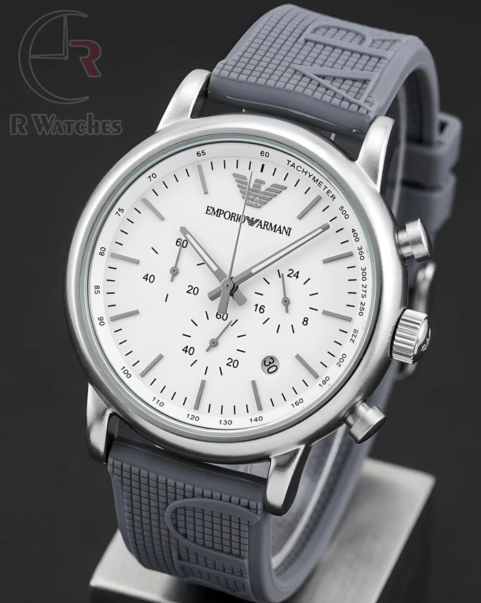 (OS3) Armani Silicon Silver White