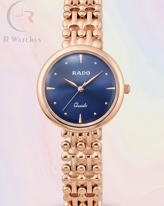(SS) Rado girls Rose Gold Blue
