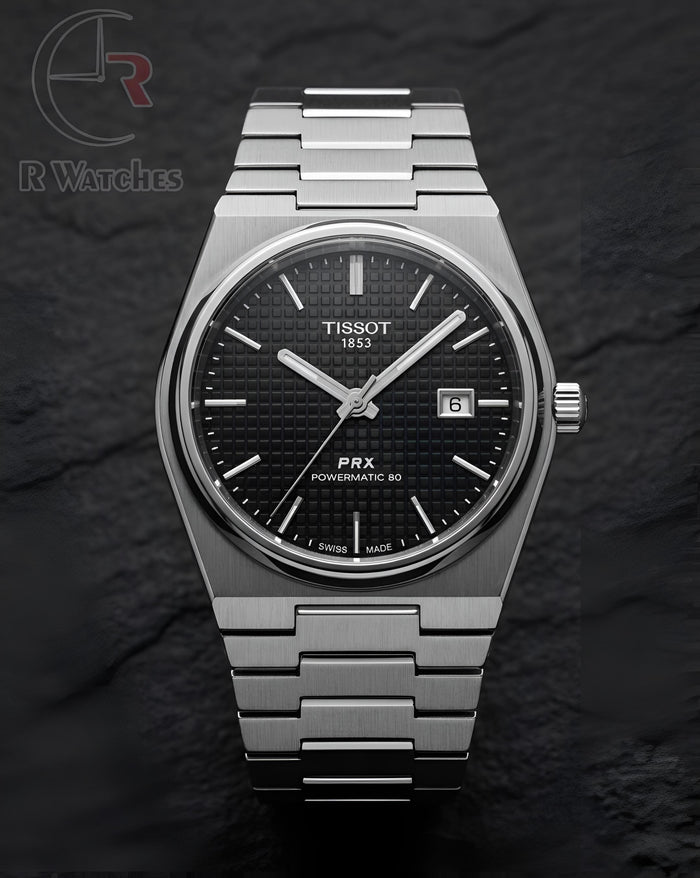 (SS)⭐ Tissot powermatic silver black