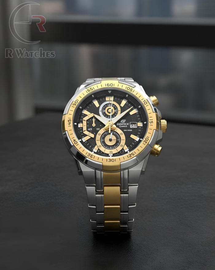 (OS3)⭐ Edifice heavy dual tone black