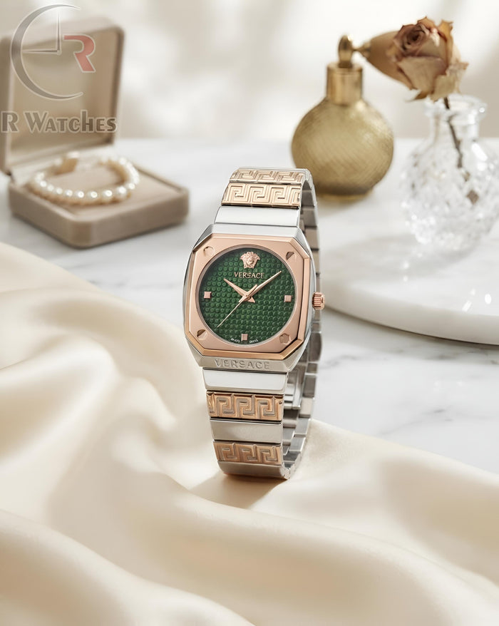 (OS) Versace Girls Rose Gold Green