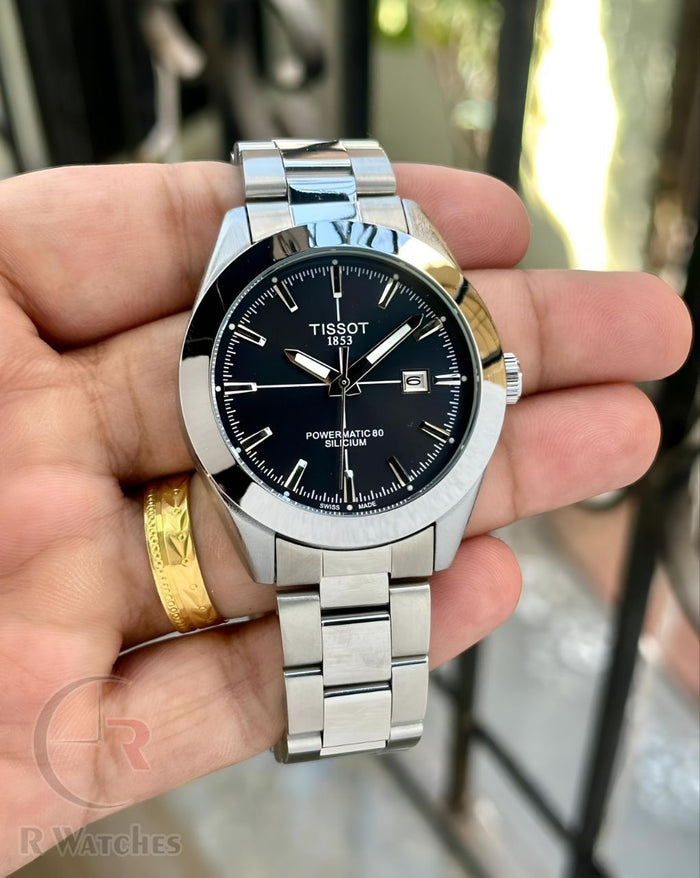 (OS2)⭐ Tissot Powermatic Silver black