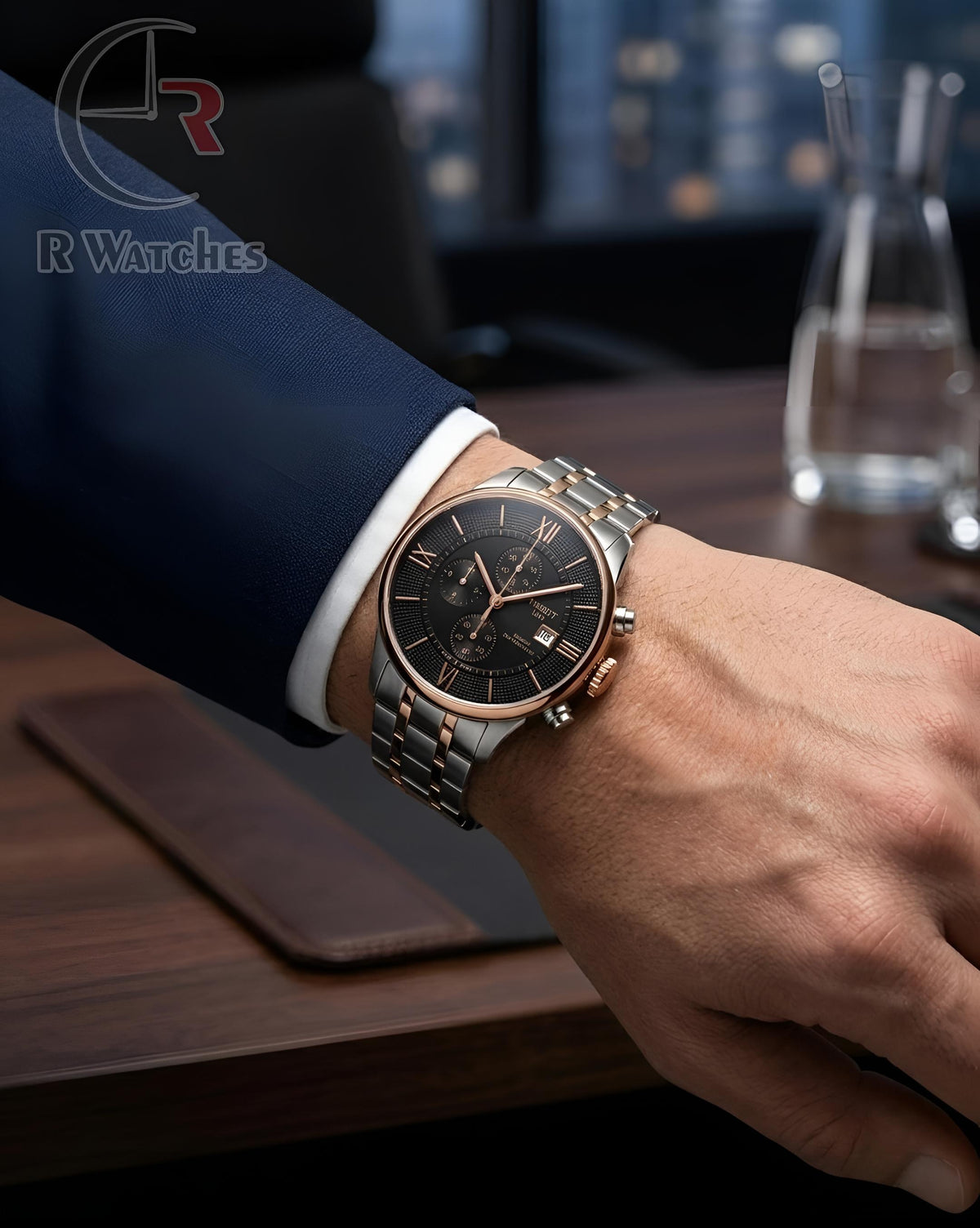 (OS)⭐ Tissot premium dual tone black