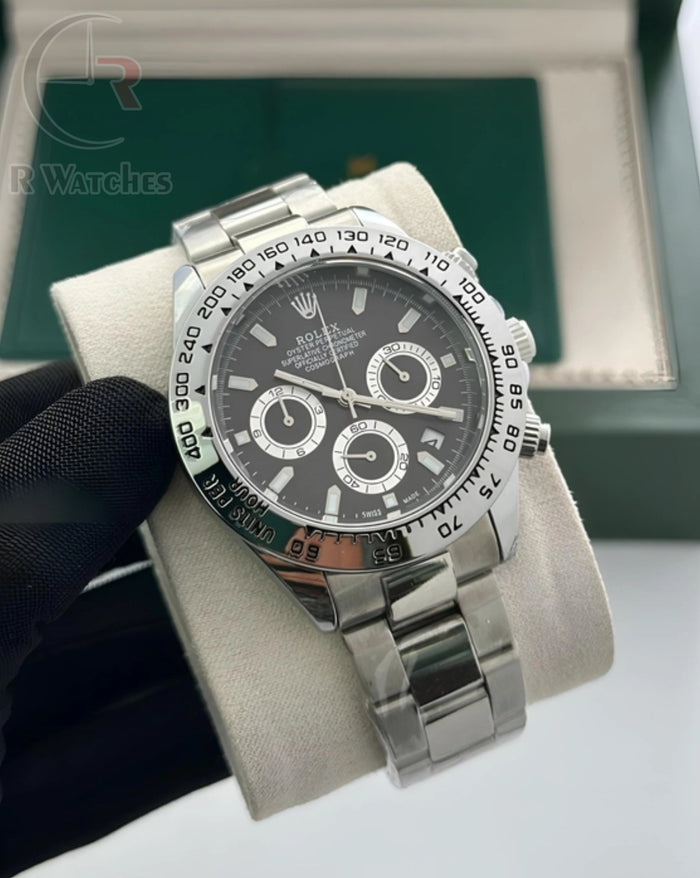 (SS)⭐ Rolex Daytona silver black