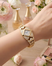 (SS) Cartier Girls Diamond Gold White