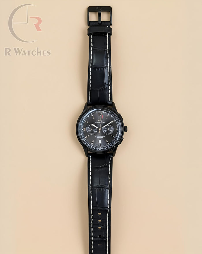(OS) Breitling leather full Black