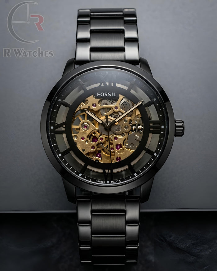(OS7) Fossil Automatic Trp Full black