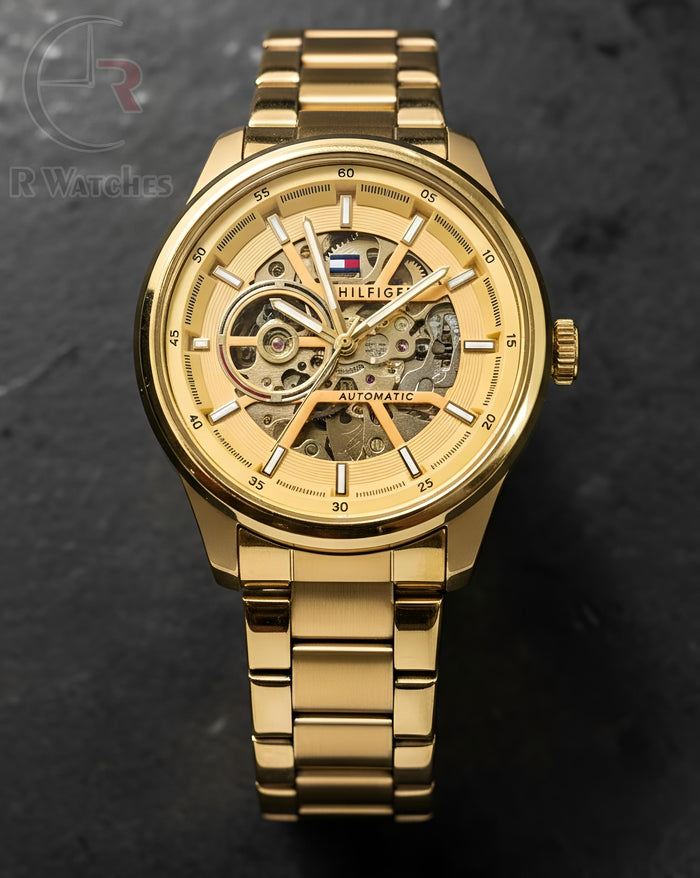 (OS2) Tommy Hilfiger Automatic Full Gold
