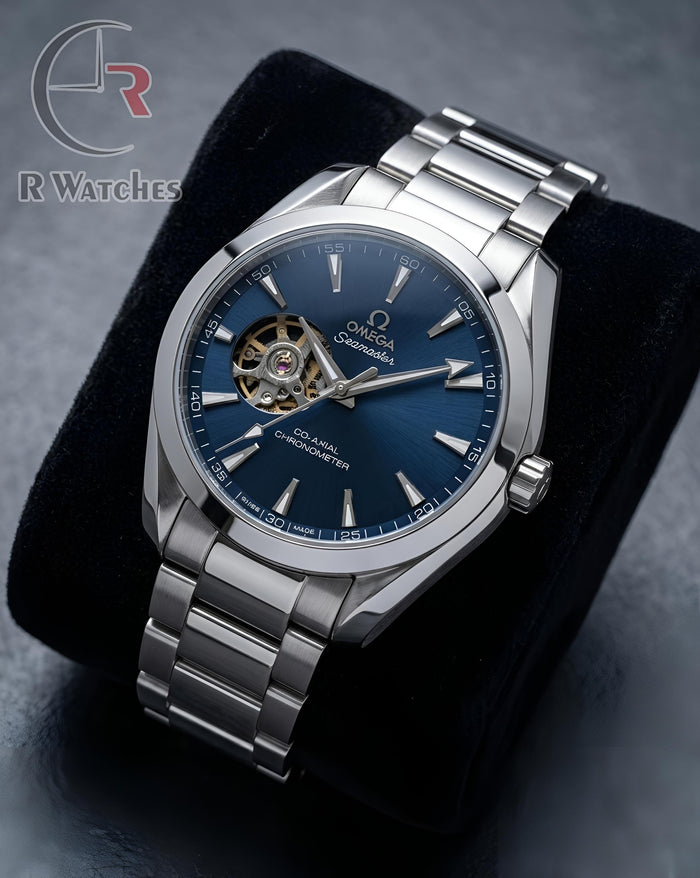 (OS) Omega Automatic Blue Silver