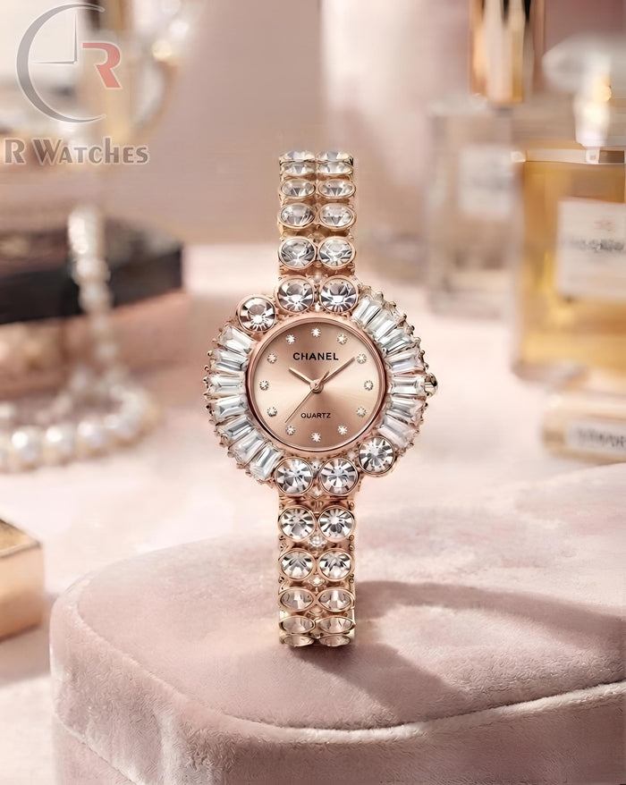 (OS) Chanel Girls Diamond Full Rose Gold