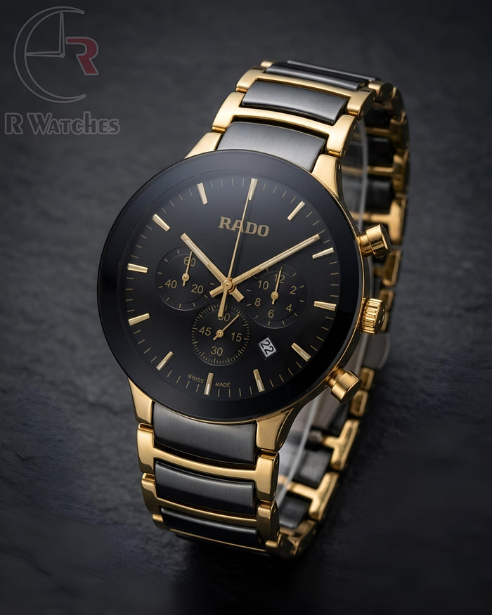 (OS2) Rado Ceramic Gold Black